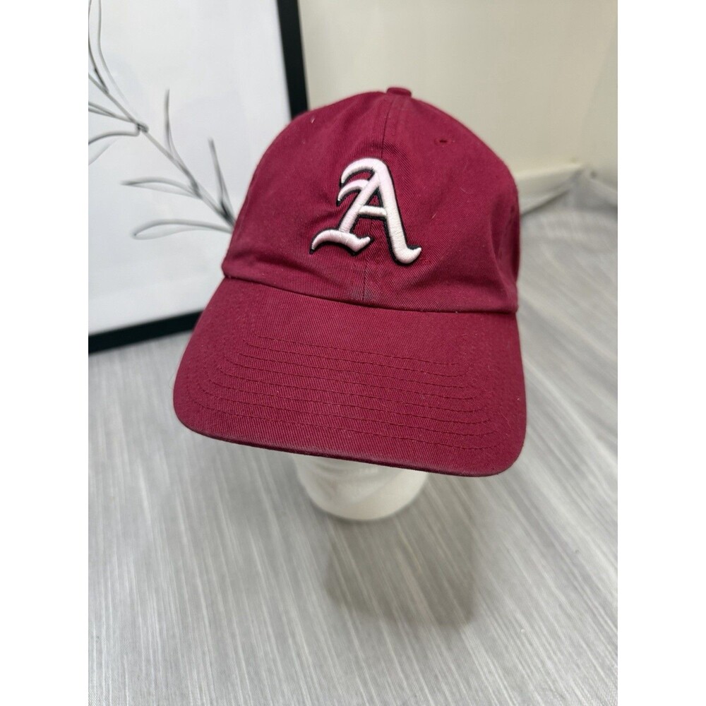 Arkansas Razorbacks Hat Cap Red Strapback Script A NCAA Licensed One Size